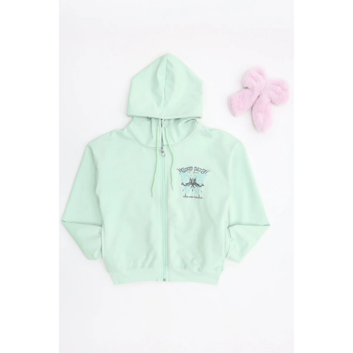 2 İplik 10 13 Yaş Kompak Fermuarlı Sweat Mint - 7264277.1576.