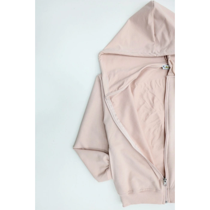 2 İplik 10-13 Yaş Kompak Fermuarlı Sweat Pudra - 7264277.1576.