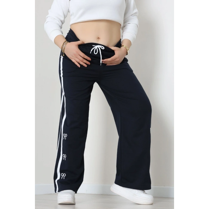 2 İplik Büyük Beden Eşofman Altı Lacivert - 52178.1005.