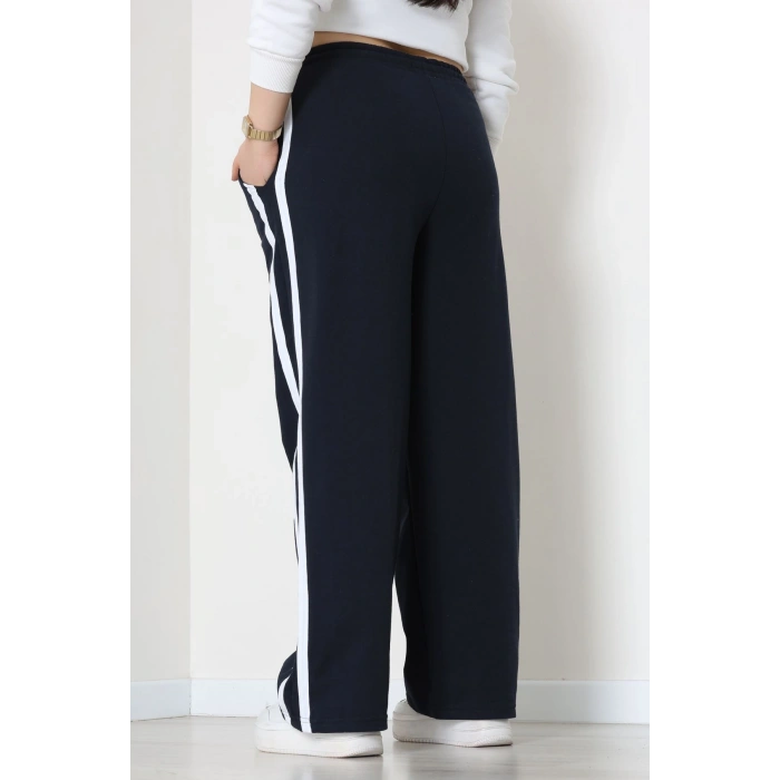 2 İplik Büyük Beden Eşofman Altı Lacivert - 52178.1005.