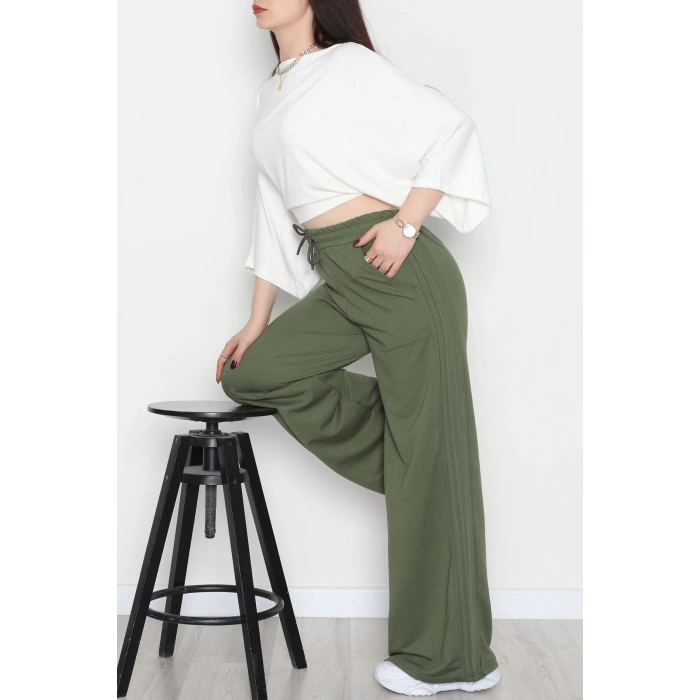 2 İplik Eşofman Altı Haki - 52048.1857.