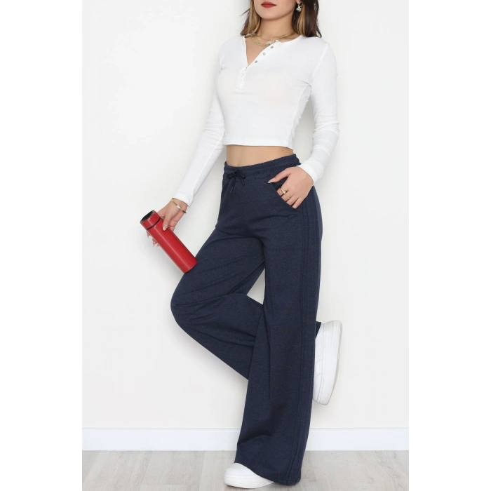 2 İplik Eşofman Altı Lacivert - 52048.1857.