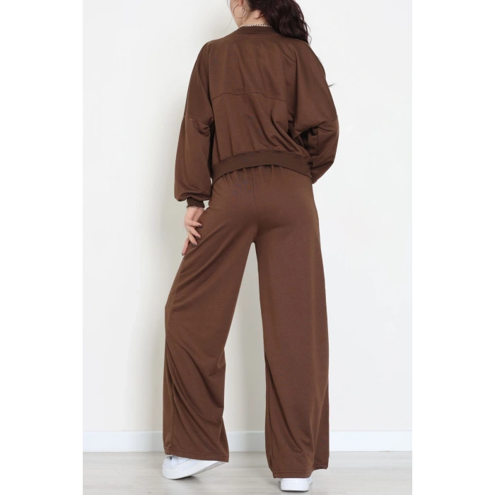 2 İplik Eşofman Takımı Acıkahve - 55022.1857.