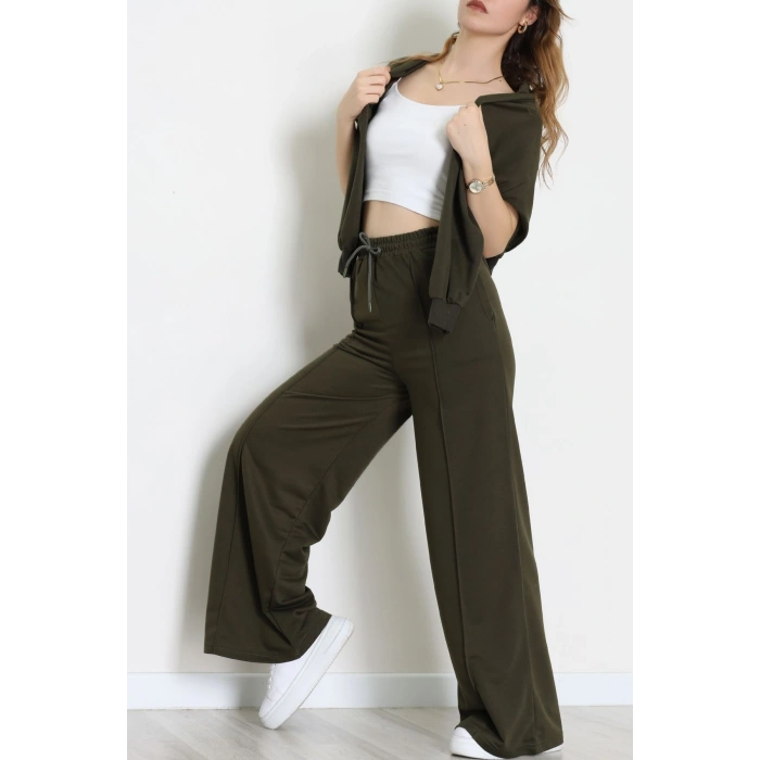 2 İplik Eşofman Takımı Haki - 55022.1857.