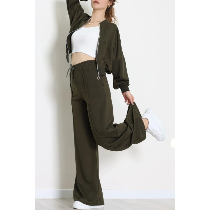 2 İplik Eşofman Takımı Haki - 55022.1857.