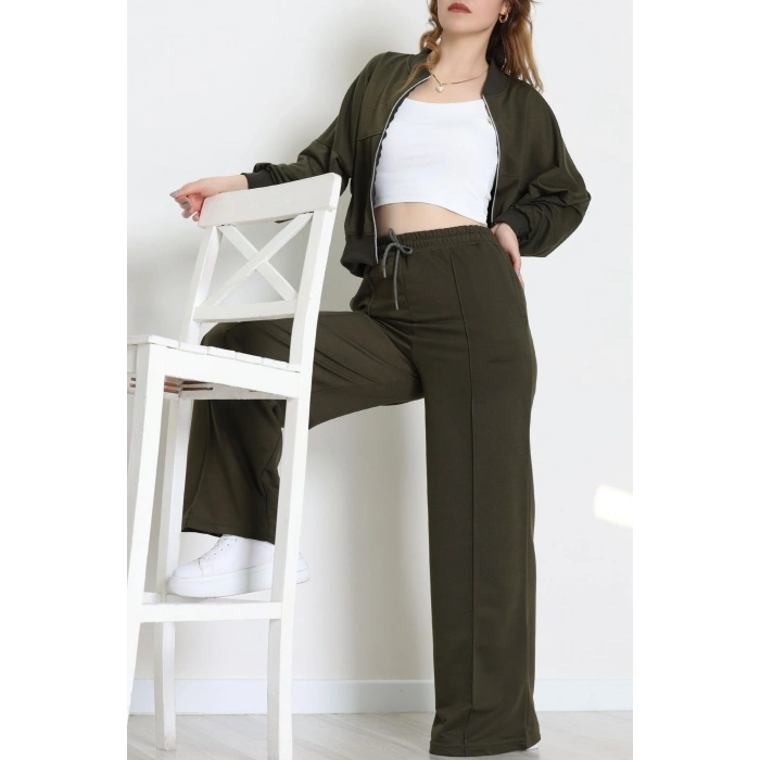 2 İplik Eşofman Takımı Haki - 55022.1857.