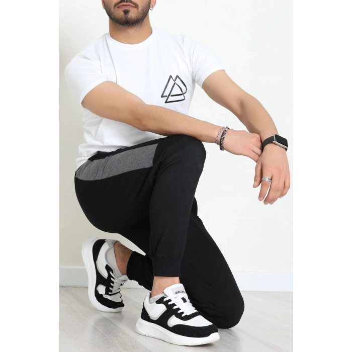 2 İplik Garnili Erkek Spor Alt Siyahfüme - 70970.2066.