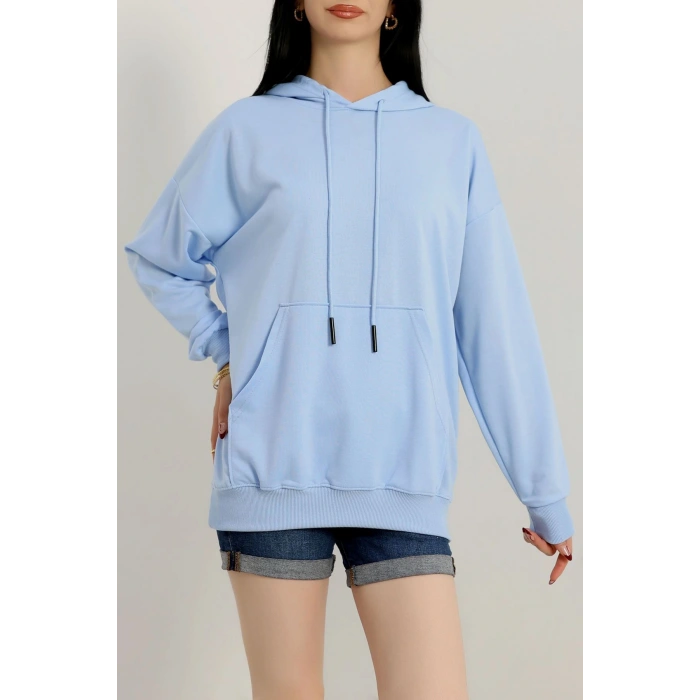 2 İplik Kapşonlu Kanguru Cepli Sweat Bebemavi - 30090.1878.