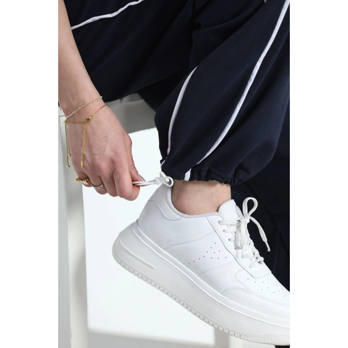 2 İplik Paça Stoperli Eşofman Altı Lacivert - 40019.1857.