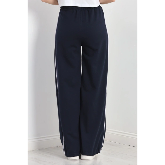 2 İplik Paça Stoperli Eşofman Altı Lacivert - 40019.1857.