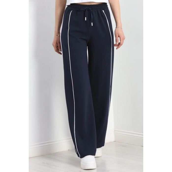 2 İplik Paça Stoperli Eşofman Altı Lacivert - 40019.1857.