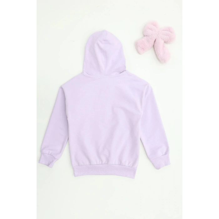 2 İplik Şardonsuz Penye Sweat 6-9 Yaş Lila - 6264210.1576.