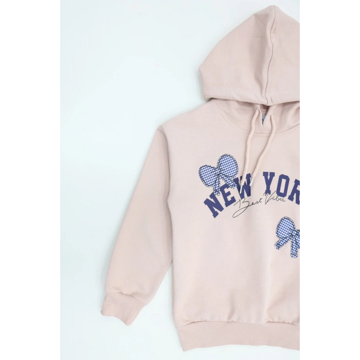 2 İplik Şardonsuz Penye Sweat 6-9 Yaş Pudra - 6264210.1576.