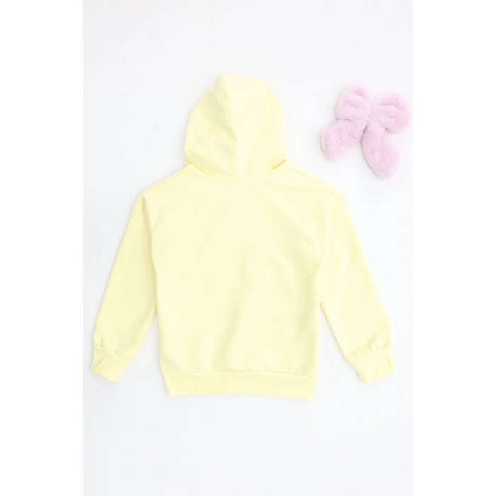 2 İplik Şardonsuz Penye Sweat 6-9 Yaş Sarı - 6264210.1576.