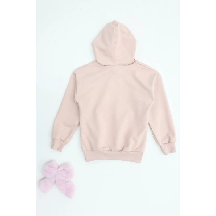 2 İplik Şardonsuz Penye Sweat Pudra - 6264272.1576.