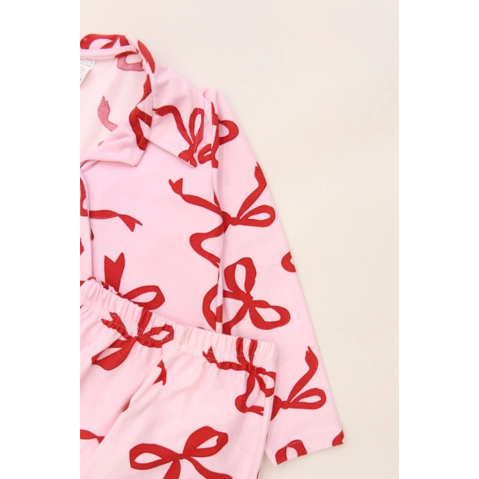 3-14 Yaş Baskılı Süet Çocuk Takım Kırmızıfiyonk - 480.1287.