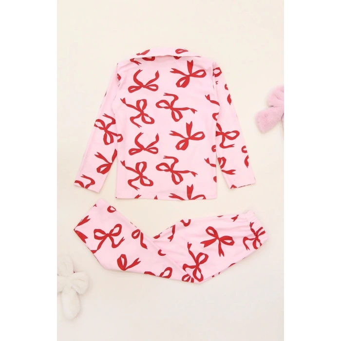 3-14 Yaş Baskılı Süet Çocuk Takım Kırmızıfiyonk - 480.1287.