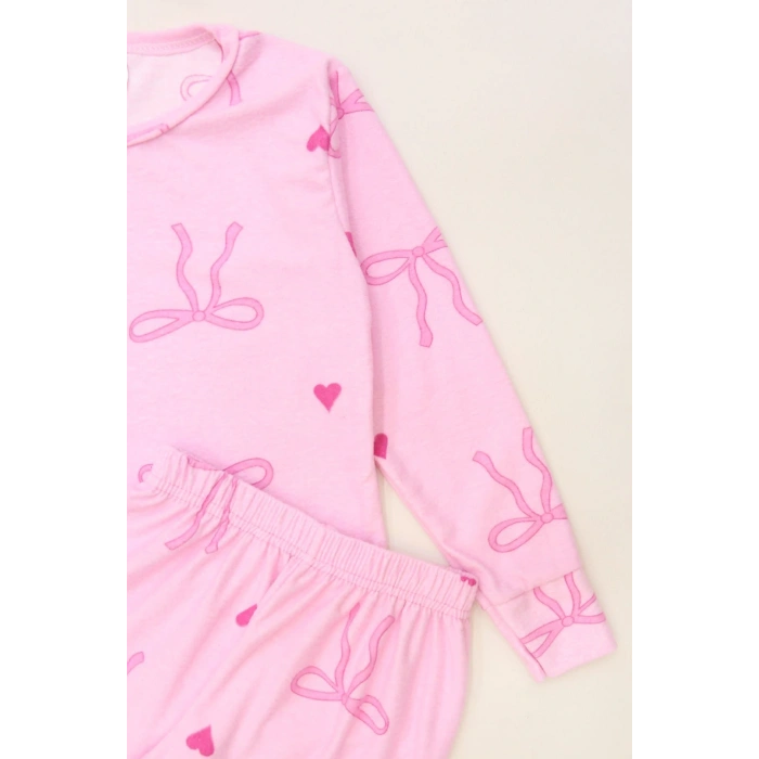 3-14 Yaş Süet Manşetli Alt Üst Aynı Takım Pembefiyonk - 410.1287.