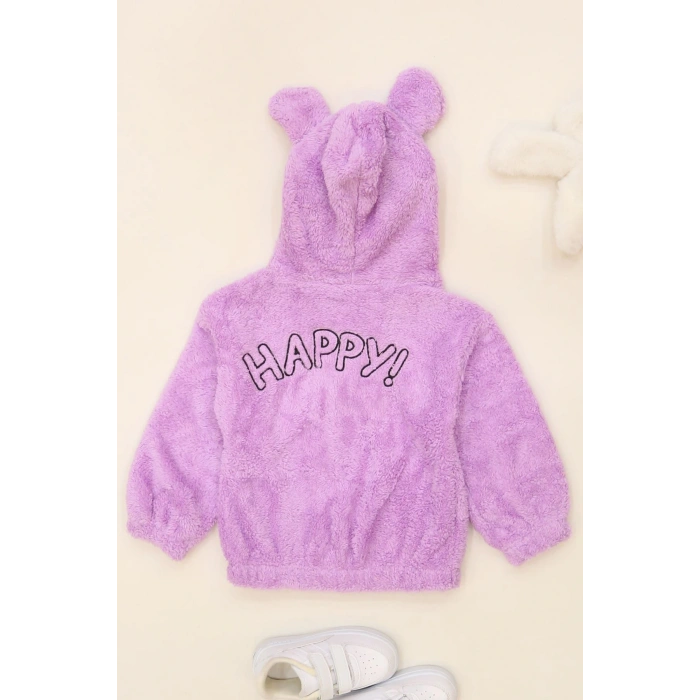 3-7 Yaş Welsoft Fermuarlı Sweat Lila - 624432.1576.