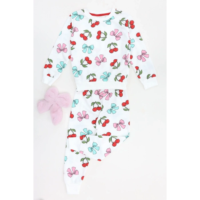 3-8 Yaş 2 İplik İkili Takım Beyazkiraz - 52192.1776.