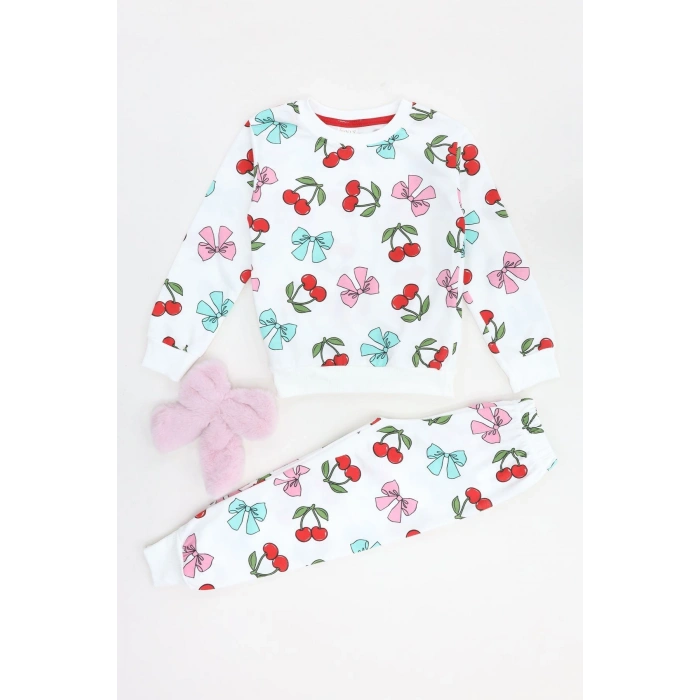 3-8 Yaş 2 İplik İkili Takım Beyazkiraz - 52192.1776.