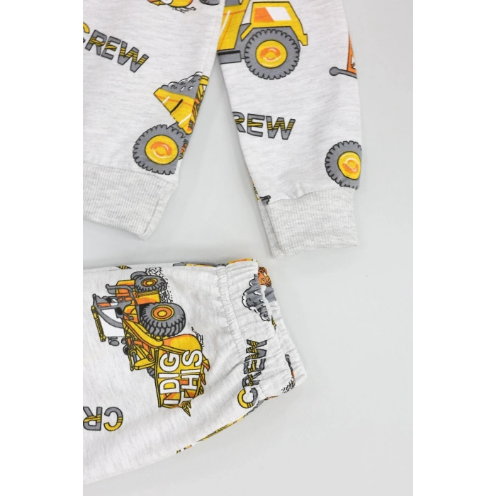 3-8 Yaş 2 İplik İkili Takım Gri - 52192.1776.