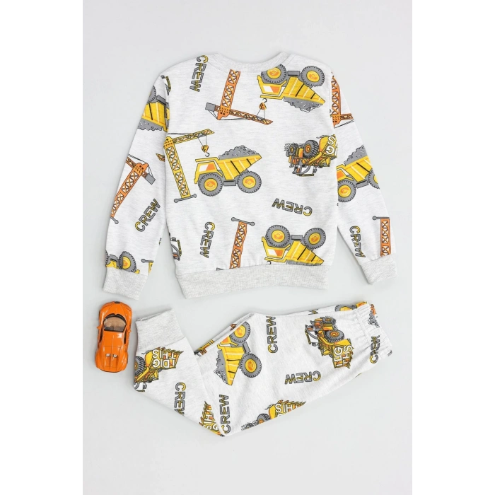 3-8 Yaş 2 İplik İkili Takım Gri - 52192.1776.