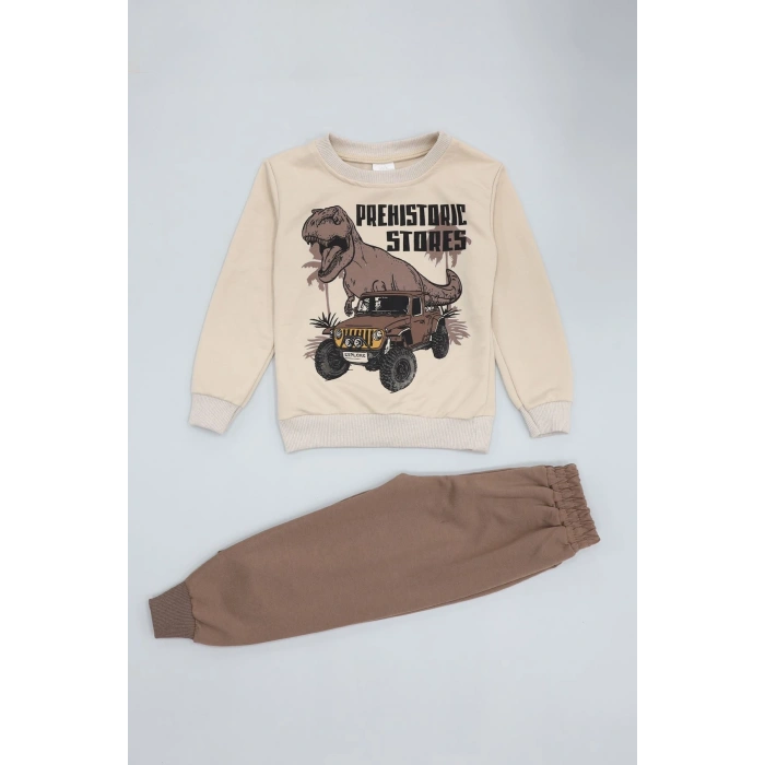 3-8 Yaş 2 İplik İkili Takım Kahve - 50928.1776.