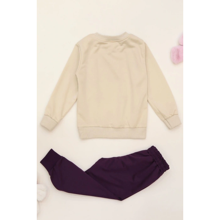 3-8 Yaş 2 İplik İkili Takım Mor - 50927.1776.