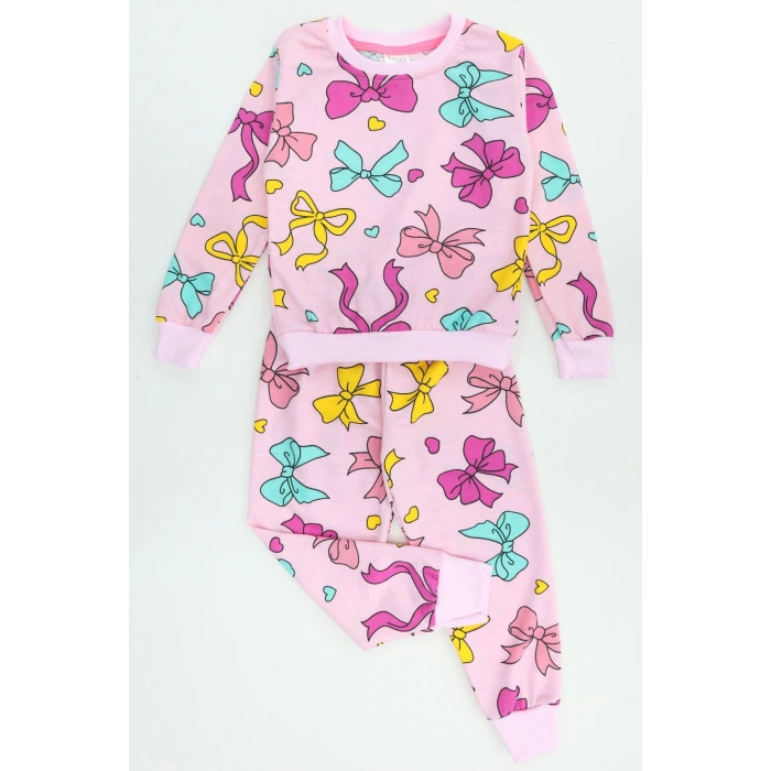 3-8 Yaş 2 İplik İkili Takım Pembekurdele - 52192.1776.