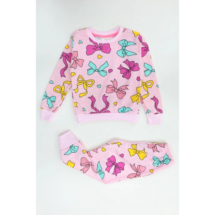 3-8 Yaş 2 İplik İkili Takım Pembekurdele - 52192.1776.