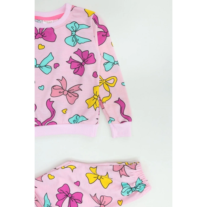 3-8 Yaş 2 İplik İkili Takım Pembekurdele - 52192.1776.