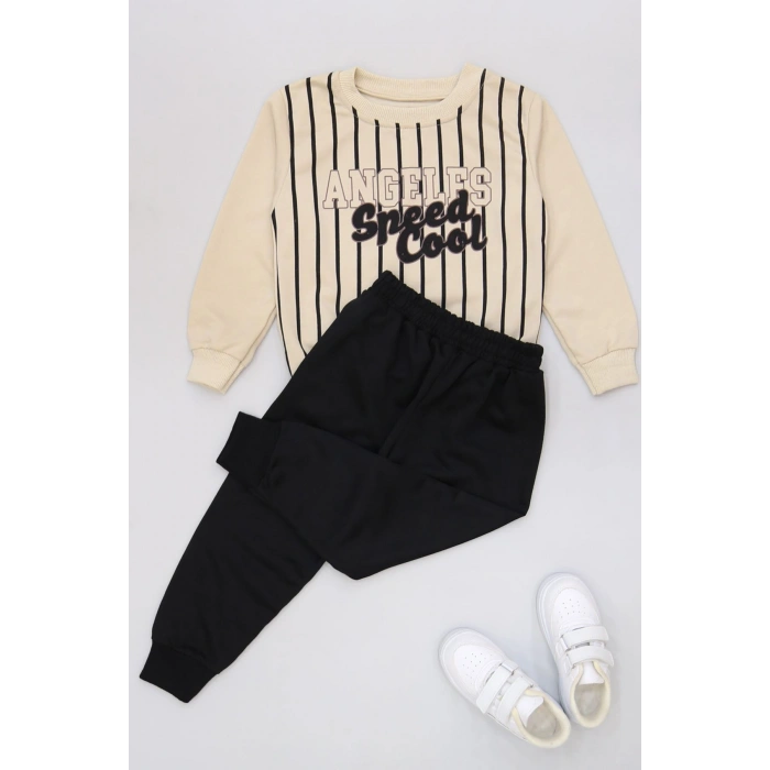 3-8 Yaş 2 İplik İkili Takım Siyah - 50929.1776.