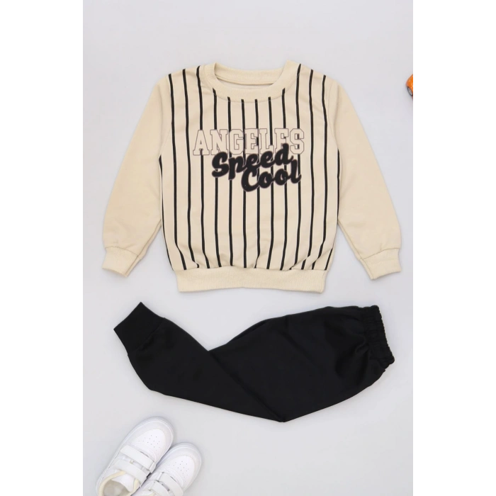 3-8 Yaş 2 İplik İkili Takım Siyah - 50929.1776.