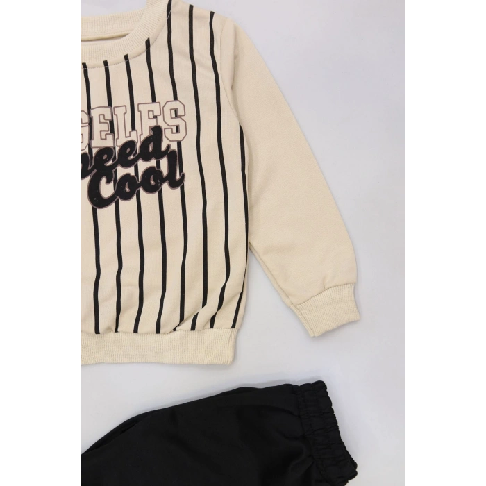 3-8 Yaş 2 İplik İkili Takım Siyah - 50929.1776.