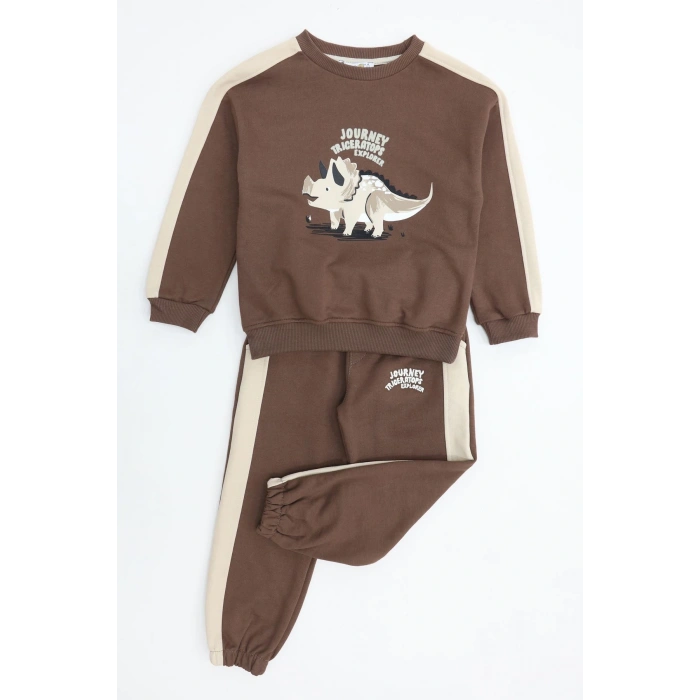 3 İp Şardonsuz İkili Takım 4-7 Yaş Kahve - 2264560.1576.