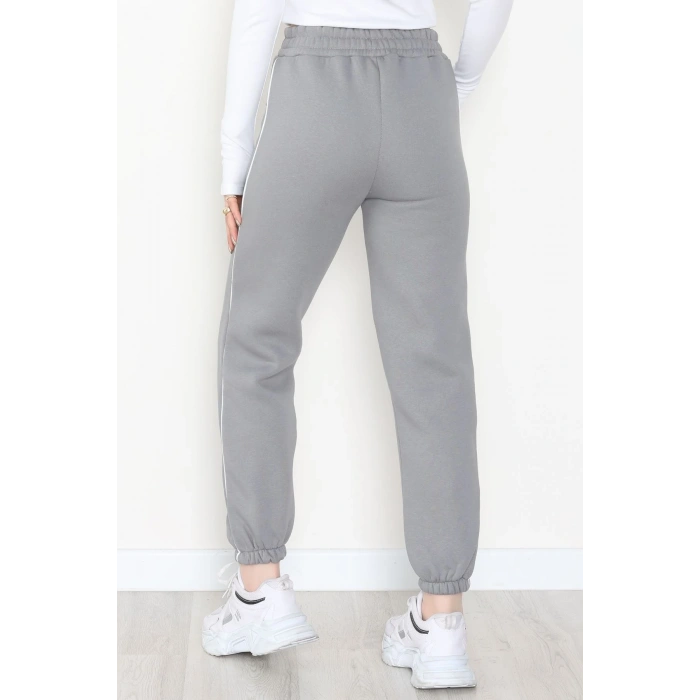 3 İplik Biyeli Eşofman Altı Antrasit - 30103.1878.