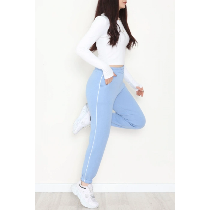 3 İplik Biyeli Eşofman Altı Bebemavi - 30103.1878.