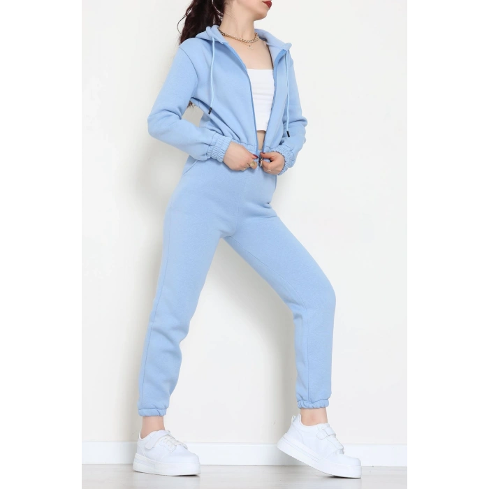 3 İplik Crop Eşofman Takımı Bebemavi - 50913.1878.