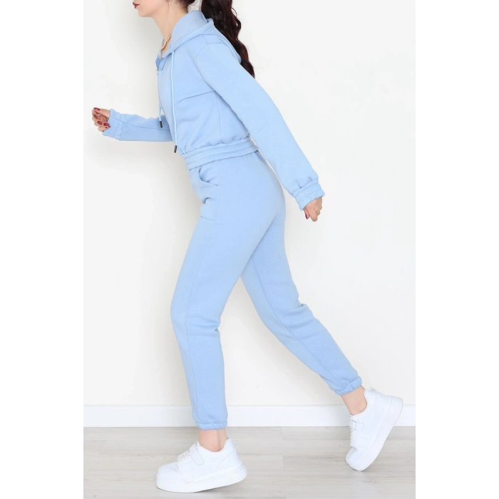 3 İplik Crop Eşofman Takımı Bebemavi - 50913.1878.