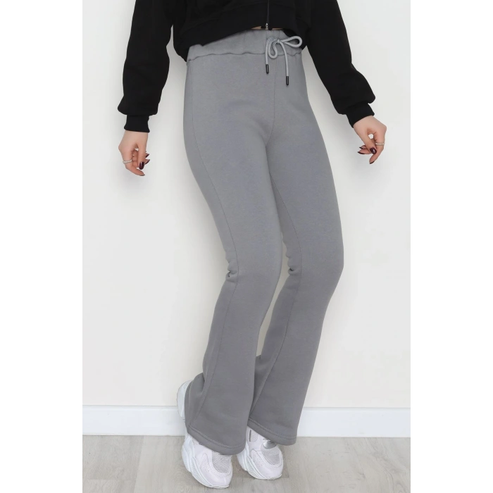 3 İplik İspanyol Paça Eşofman Altı Antrasit - 42522.1878.