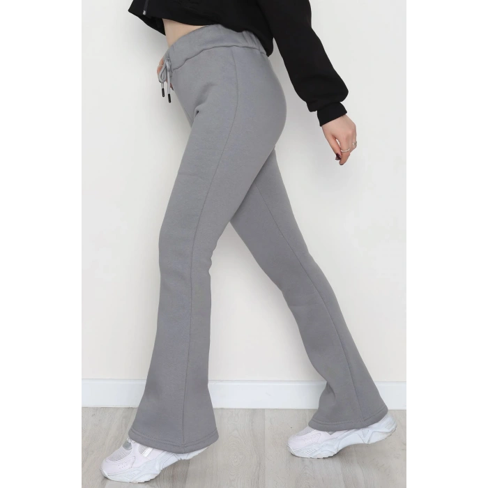 3 İplik İspanyol Paça Eşofman Altı Antrasit - 42522.1878.