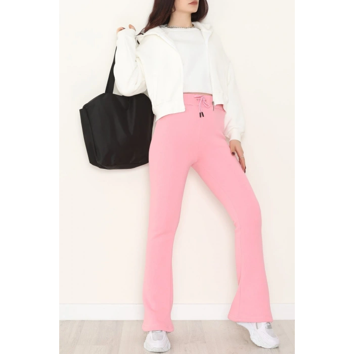 3 İplik İspanyol Paça Eşofman Altı Koyupembe - 42522.1878.