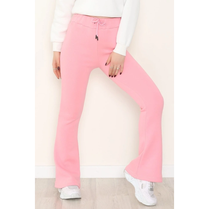 3 İplik İspanyol Paça Eşofman Altı Koyupembe - 42522.1878.