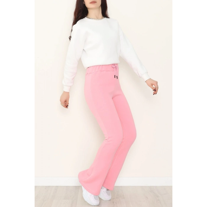 3 İplik İspanyol Paça Eşofman Altı Koyupembe - 42522.1878.