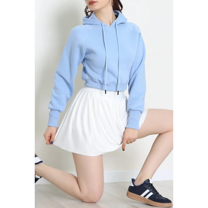 3 İplik Kapşonlu Crop Sweat Bebemavi - 20967.1878.
