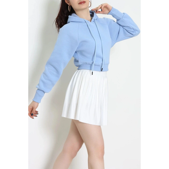 3 İplik Kapşonlu Crop Sweat Bebemavi - 20967.1878.