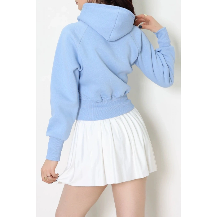 3 İplik Kapşonlu Crop Sweat Bebemavi - 20967.1878.