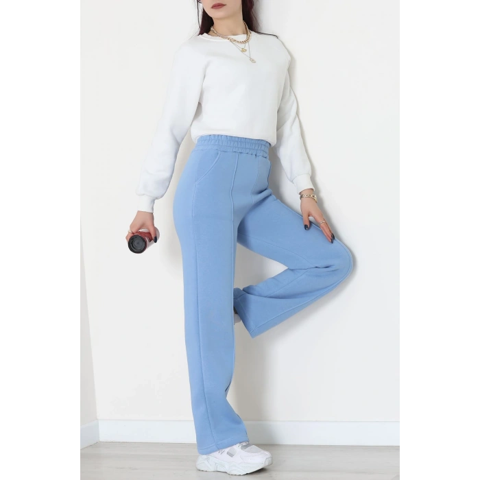 3 İplik Önü Çımalı Eşofman Altı Bebemavi - 42520.1878.