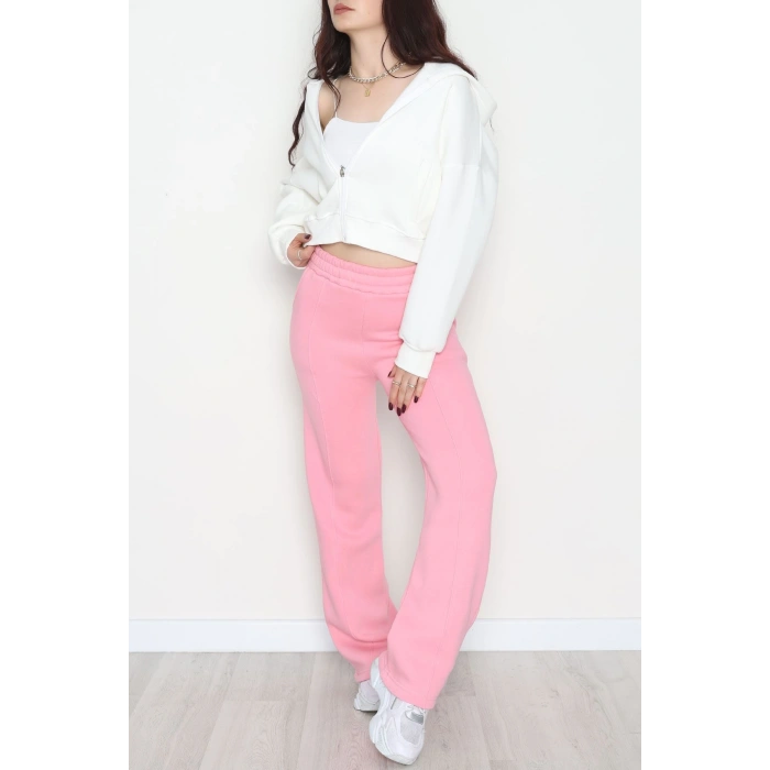 3 İplik Önü Çımalı Eşofman Altı Koyupembe - 42520.1878.